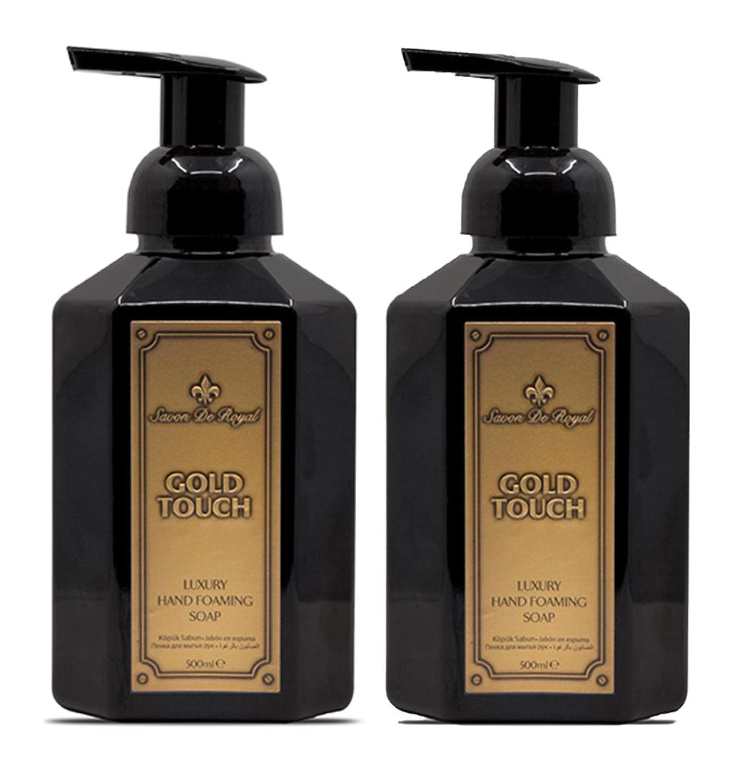 Savon De Royal Gold Touch Amber Alkolsüz Vegan Parabensiz Nemlendiricili 2'li 500 ml Köpük Sıvı Sabun