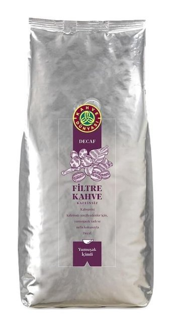 Kahve Dünyası Kafeinsiz Sade Arabica Çekirdek Filtre Kahve 1 kg