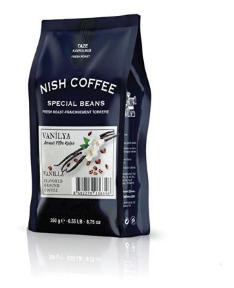 Nish Kahve Vanilya Aromalı Arabica Öğütülmüş Filtre Kahve 250 gr