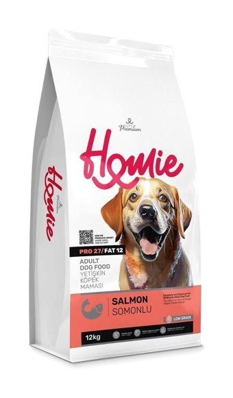 Homie Düşük Tahıllı Somon Tüm Irklar Yetişkin Köpek Maması 12 kg