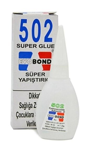 Evobond 502 Kokusuz 20 gr 2'li Sıvı Hızlı Yapıştırıcı