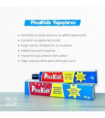 Pica Kids Kokusuz 90 gr Tekli Jel Hızlı Yapıştırıcı