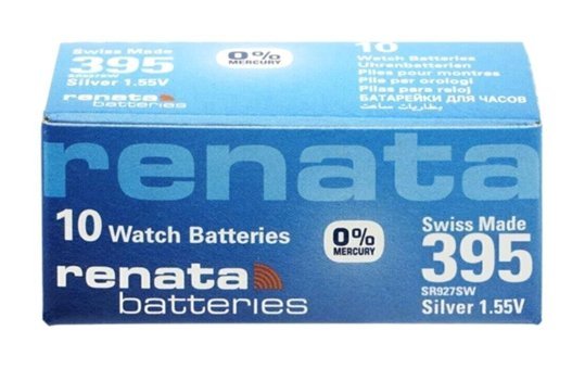 Renata 395 SR927SW 1.55 V Düğme Pil 10'lu