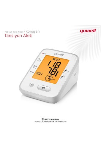 Yuwell Ye660F 90 Ölçüm Hafızalı Konuşan Dijital Koldan Tam Otomatik Tansiyon Aleti