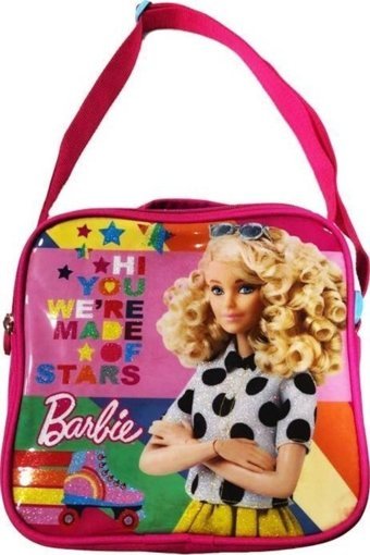 Frocx 5021 Baskılı Termoslu Barbie Beyaz Beslenme Çantası