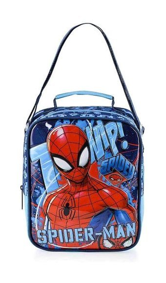 Ottonya 48091 Yıkanabilir Organik Spider Man Çok Renkli Beslenme Çantası