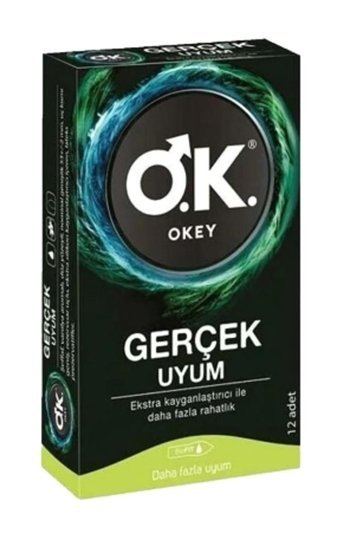 Okey Gerçek Uyum Normal Geciktiricili Prezervatif 10x6 Adet