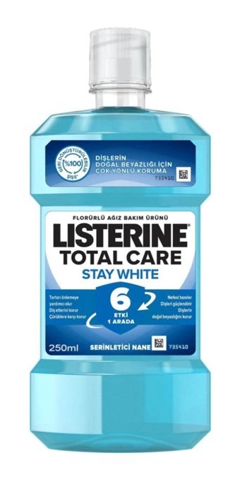 Listerine Stay White Florürlü Nane Aromalı 250 ml Ağız Gargarası