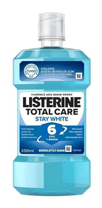 Listerine Stay White Florürlü Nane Aromalı 250 ml Ağız Gargarası