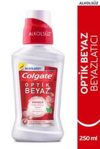 Colgate Optic White Alkolsüz Nane Aromalı 250 ml Ağız Gargarası