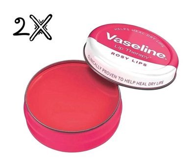 Vaseline Lip Therapy Güllü Yetişkin Dudak Nemlendirici Krem 2x20 gr