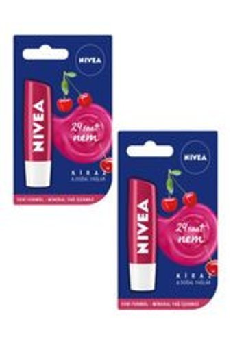 Nivea Kirazlı Yetişkin Dudak Nemlendirici Balm 2x4.8 gr