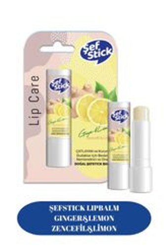 Şef Stick Doğal Limonlu - Zencefilli Yetişkin Dudak Nemlendirici Balm