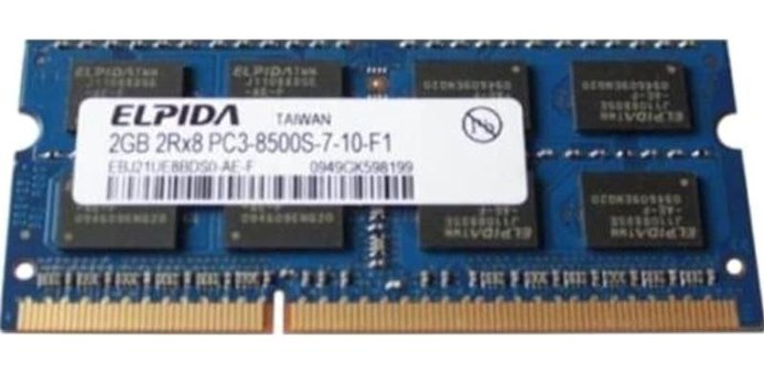 Elpida EBJ21UE8BDS0-AE-F 2 GB DDR3 1x2 1066 MHz Ram