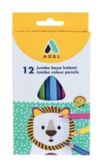 Adel Hexa 12'li Jumbo Kuru Boya Seti