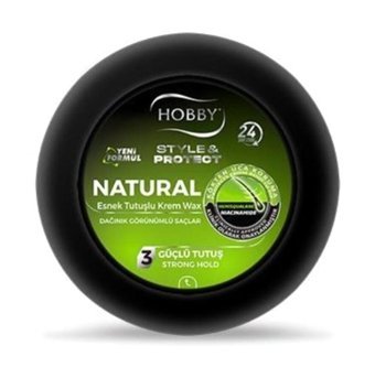 Hobby Styles & Protect Natural Krem Kömür Tozlu 220 ml Wax