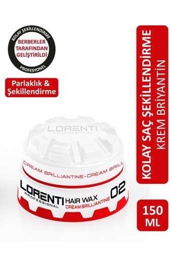 Lorenti No:02 Parlak Krem Sert Vegan 150 ml Wax