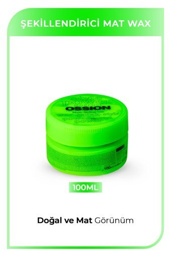 Morfose Ossion Mat Krem Sert Organik 100 ml Wax