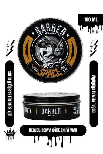 Barber Marmara Space Mat Krem Sert Killi Vegan 100 ml Wax