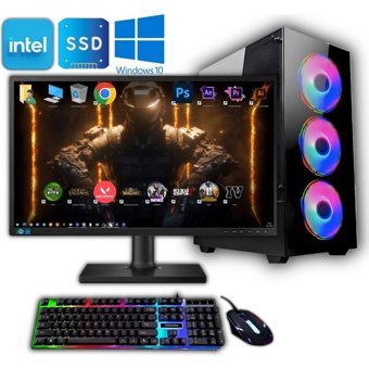 Avantron GMX1086 Harici Radeon RX 550 Intel Core i7 M2 8 GB Ram DDR4 512 GB SSD Tower FreeDos 23.8 inç Monitörlü Masaüstü Bilgisayar