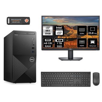 Dell Vostro 3020 N2046VDT3020MTU Dahili Intel UHD Graphics 730 Intel Core i5 13400 48 GB Ram 1 TB SSD Tower FreeDos 23.8 inç Monitörlü Masaüstü Bilgisayar