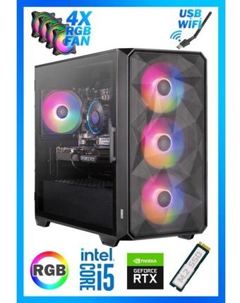 Biggamex DİAMOND Harici GeForce RTX 4060 Intel Core i5 12400F 16 GB Ram 512 GB SSD Tower FreeDos Masaüstü Bilgisayar