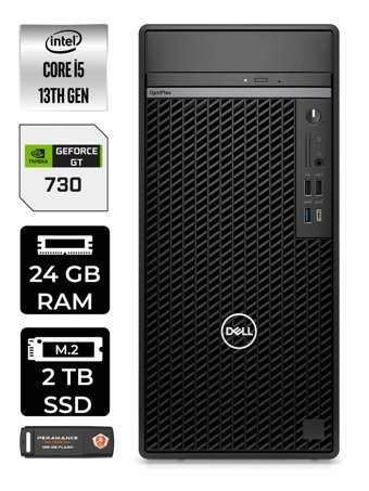 Dell OptiPlex 7010MT N010O7010MTU Harici GeForce GT 730 4 GB Intel Core i5 13500 24 GB Ram 2 TB SSD Tower FreeDos Masaüstü Bilgisayar + PER4 BELLEK