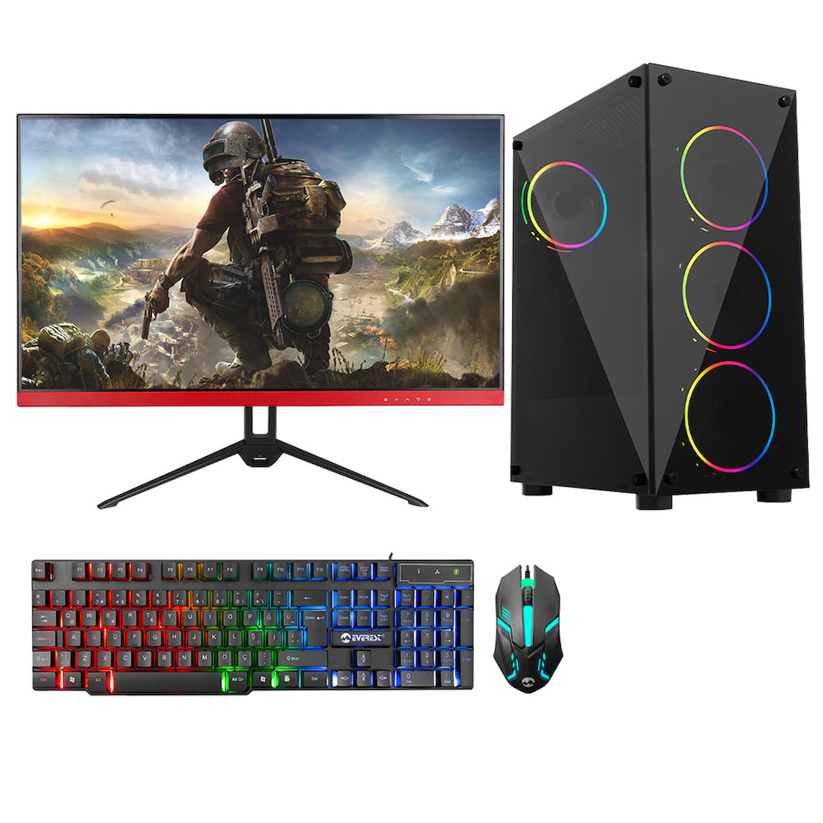 Avantron AV5845 Harici Radeon RX 550 Intel Core i5 3470 16 GB Ram DDR3 512 GB SSD Tower Windows 10 Pro Masaüstü Bilgisayar