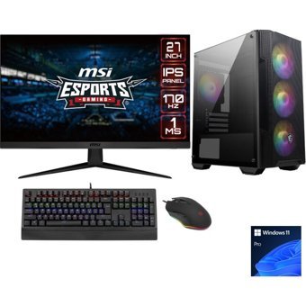 Go Gamer GG101DS Harici GeForce RTX 3050 Intel Core i5 14400F 32 GB Ram 1 TB HDD + 1 TB SSD Tower Windows 11 Pro 27 inç Monitörlü Masaüstü Bilgisayar