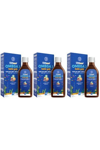 Wellcare Omega 3 Balık Yağı Şurup 150 ml 3 Adet