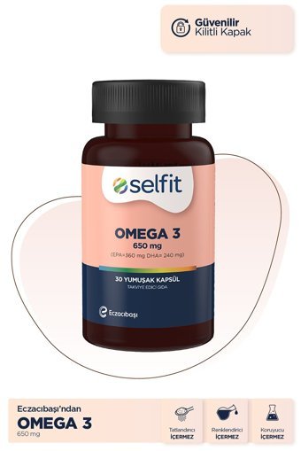 Selfit Omega 3 Kapsül 650 mg 30 Adet