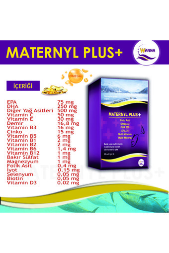 Wanna Maternyl Plus Omega 3 Tablet 30 Adet