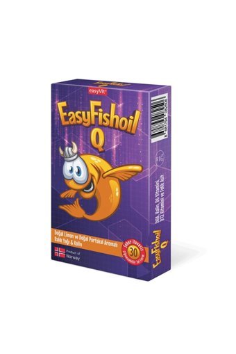 Easyvit Easy Fishoil Çiğnenebilir Omega 3 Tablet 655 mg 60 Adet