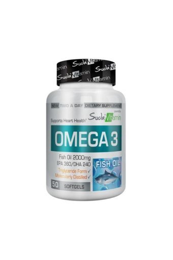 Suda Vitamin Yumuşak Kapsül Omega 3 Kapsül 2000 mg 50 Adet