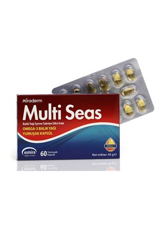 Miraderm Multi Seas Omega 3 Balık Yağı Kapsül 1000 mg 60 Adet