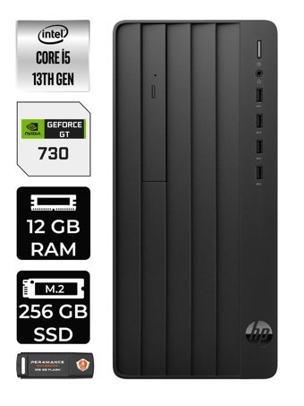 HP Pro Tower 290 G9 8T2W9ES Harici GeForce GT 730 4 GB Intel Core i5 13500 12 GB Ram 256 GB SSD Tower Windows 11 Home Masaüstü Bilgisayar + PER4 BELLEK