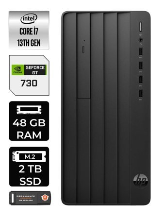 HP Pro Tower 290 G9 8T2X2ES Harici GeForce GT 730 4 GB Intel Core i7 13700 48 GB Ram 2 TB SSD Tower FreeDos Masaüstü Bilgisayar + PER4 BELLEK