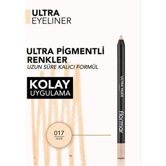 Flormar No:17 Suya Dayanıklı Mat Pastel Nude Kalem Eyeliner