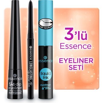 Essence No:01 Suya Dayanıklı Mat Pastel Siyah Likit Eyeliner