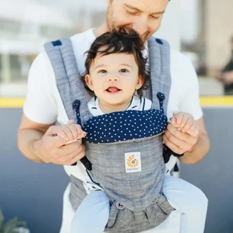 Ergobaby Omni 360 15 kg Kapasiteli Oturaklı Her Yöne Yenidoğan Kanguru Gri