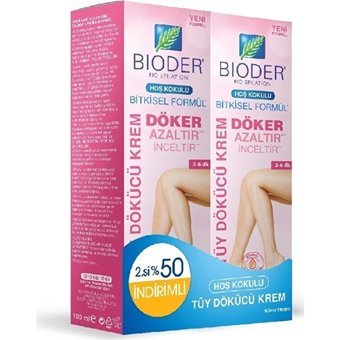 Bioder Hoş Kokulu Normal Ciltler İçin Tüm Vücut Genital Bölge Kadın Tüy Dökücü Sprey 2x100 ml