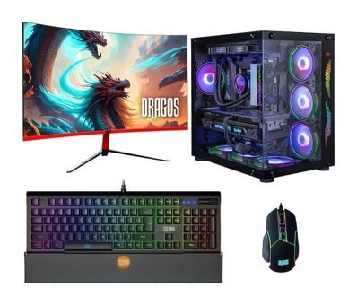 Dragos DRX6127 Harici GeForce RTX 4060 AMD Ryzen 7 5700X 16 GB Ram 1 TB SSD Tower FreeDos 27 inç Monitörlü Masaüstü Bilgisayar