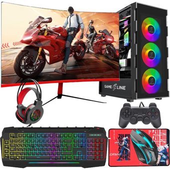 Gameline FR53 Harici GeForce RTX 4060 Intel Core i5 10400F 32 GB Ram DDR4 1 TB SSD Tower FreeDos 24 inç Monitörlü Masaüstü Bilgisayar