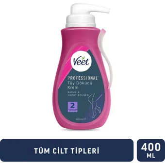 Veet Professional Tüm Ciltler İçin Tüm Vücut Genital Bölge Kadın Tüy Dökücü Sprey 400 ml