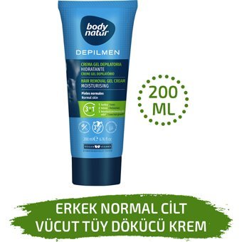 Body Natur Depılman Normal Ciltler İçin Tüm Vücut Genital Bölge Erkek Tüy Dökücü Sprey 200 ml