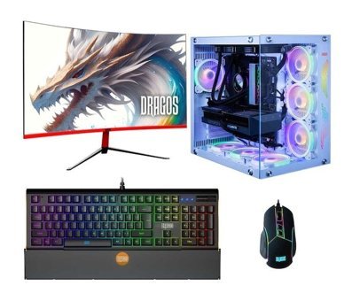 Dragos DRX6146 Harici GeForce RTX 4060 Ti AMD Ryzen 7 5700X 32 GB Ram 1 TB SSD Tower FreeDos 27 inç Monitörlü Masaüstü Bilgisayar