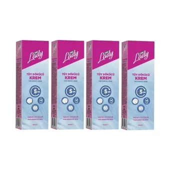 Derby Lady Hassas Ciltler İçin Tüm Vücut Genital Bölge Kadın Tüy Dökücü Sprey 4x100 ml