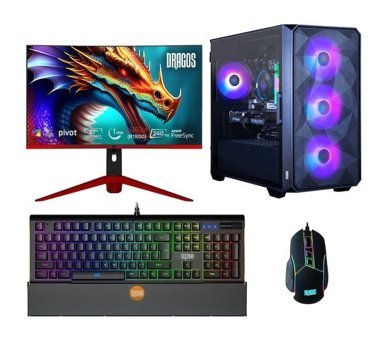 Dragos DRX6016 Harici GeForce RTX 3060 AMD Ryzen 5 7500F 32 GB Ram 512 GB SSD Tower FreeDos 27 inç Monitörlü Masaüstü Bilgisayar