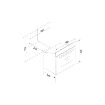 Silverline BO6505X02 72 Lt A+ Enerji Sınıfı Dijital Retro Tam Boy Ankastre Fırın Inox