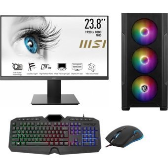 Go Gamer GO928DS Harici GeForce GT 1030 Intel Core i5 12400F 16 GB Ram 1 TB SSD Tower Windows 11 Pro 23.8 inç Monitörlü Masaüstü Bilgisayar